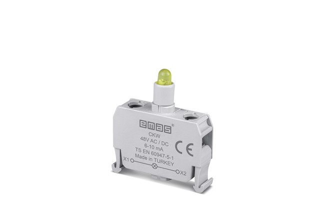 Spare Part with LED 48V AC/DC Yellow Illumination Block  for Control Boxes  (C Series)